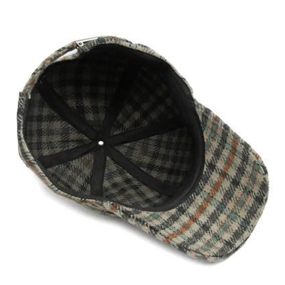 Plaid Signature Baseball Cap